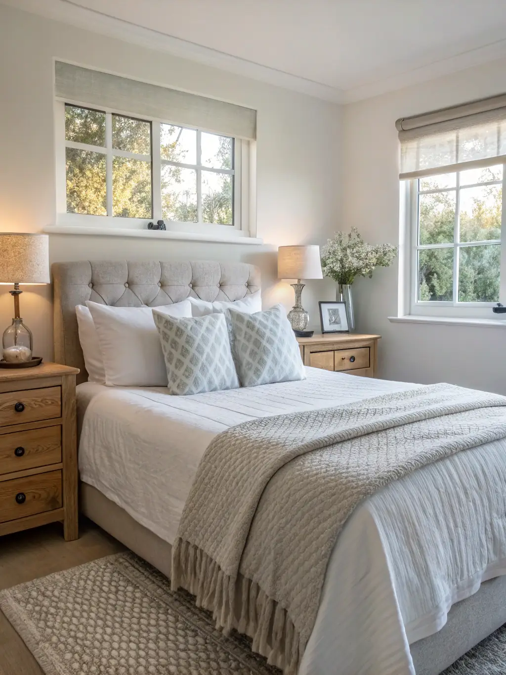 A pristine vacation rental property with freshly laundered linens, sparkling bathrooms, and a welcoming ambiance, highlighting the importance of vacation rental cleaning.